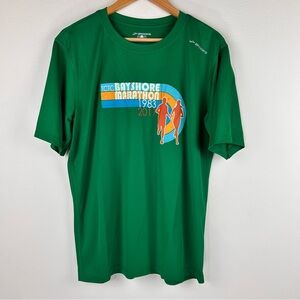 Brooks Running Men’s Bayshore Marathon 2017 T-Shirt. Size L.